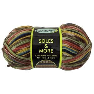 Sensations Soles & More TP/GRN/BLU Color # 1812 2.12 oz 262 Yards Wool Nylon